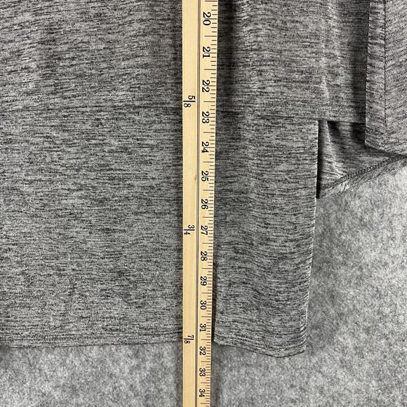 Joseph Ribkoff Tunic Top Womens 12 Gray Slinky Layered V Neck Stretchy Jersey - Picture 5 of 15